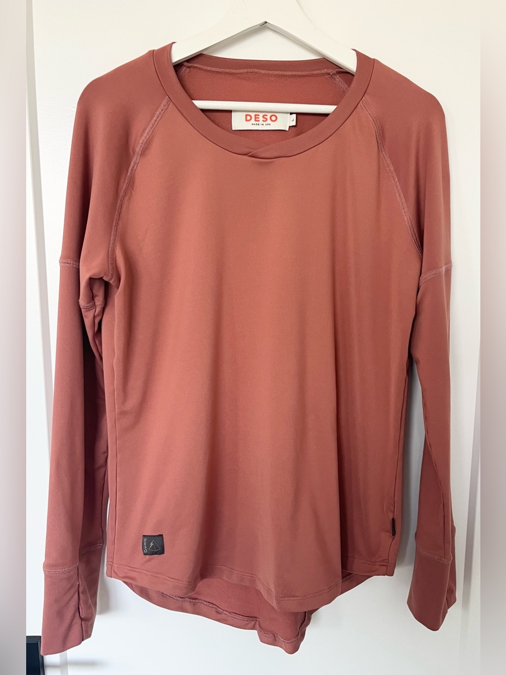 Deso Long Sleeve Performance Shirt Made In The USA Rust Women’s Size L